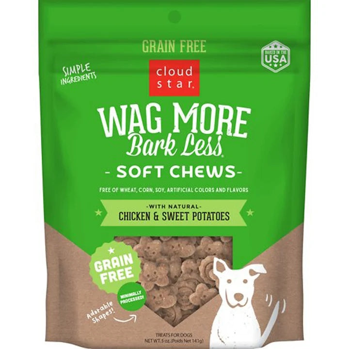 Cloudstar WAGMORE DOG GRAIN FREE SOFT and CHEWY CHICKEN 5OZ (Pack of 2)
