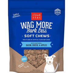 Cloudstar Wagmore Dog Soft And Chewy Bacon And Cheese 6oz. (Pack of 2)