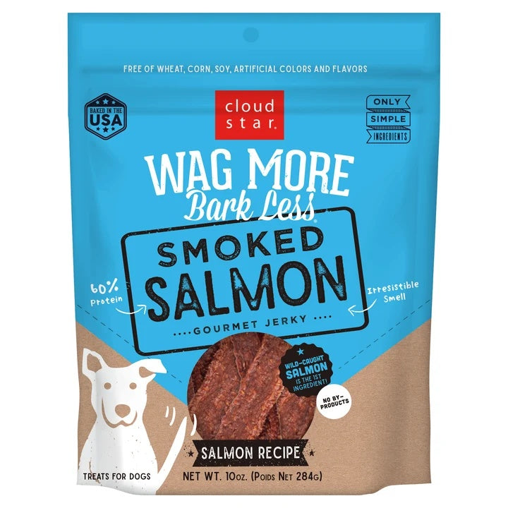 Cloud Star Dog Jrky Grain-Free Salmon 10oz. (Pack of 2)