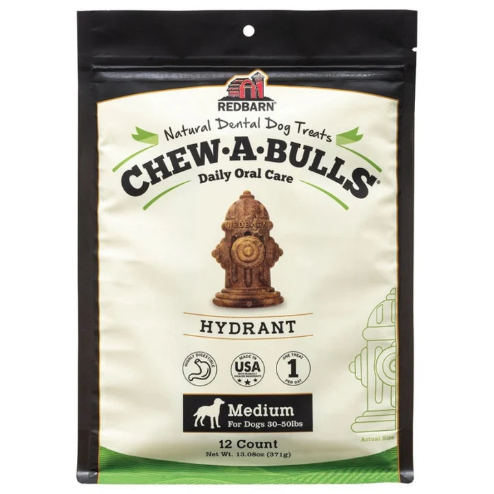 Redbarn Chew-A-Bulls Hydrant Medium 12pk (Pack of 2)