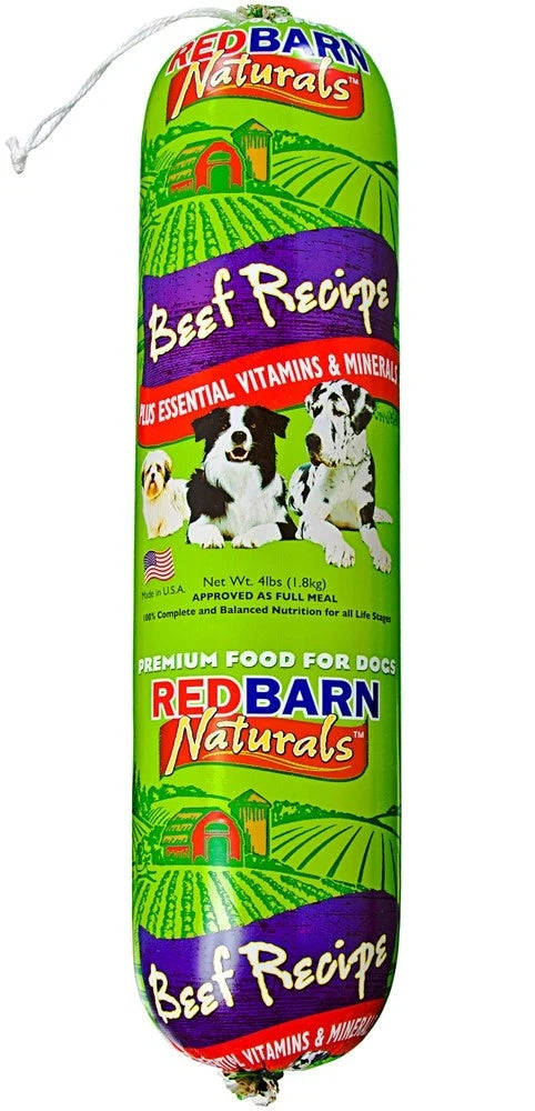 Redbarn Pet Products Dog Food Roll Beef 4lb (Pack of 2)