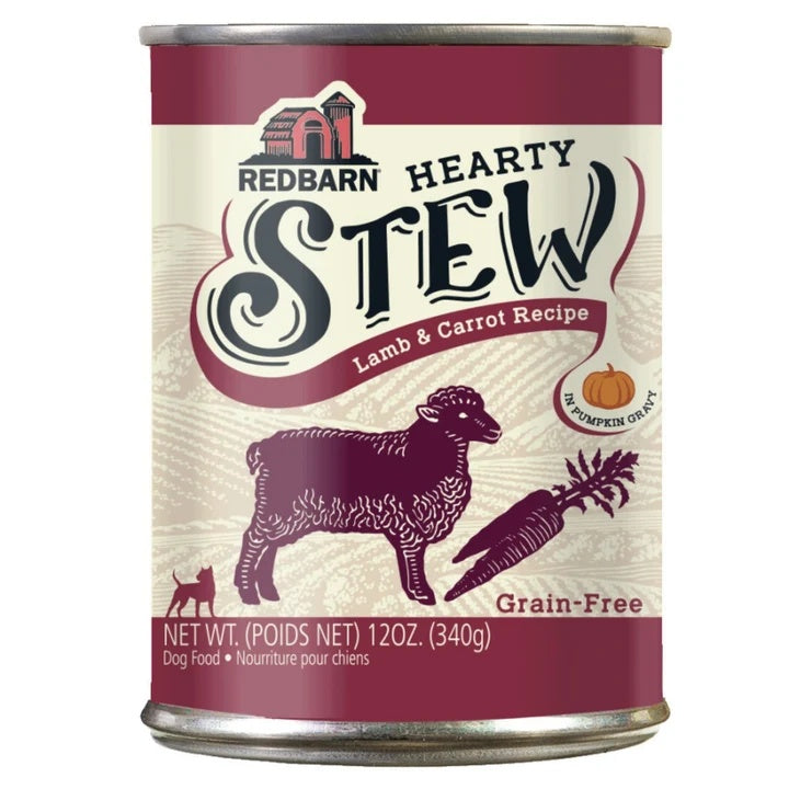 Redbarn Hearty Stew Canned Dog Food Lamb and Carrot 12oz