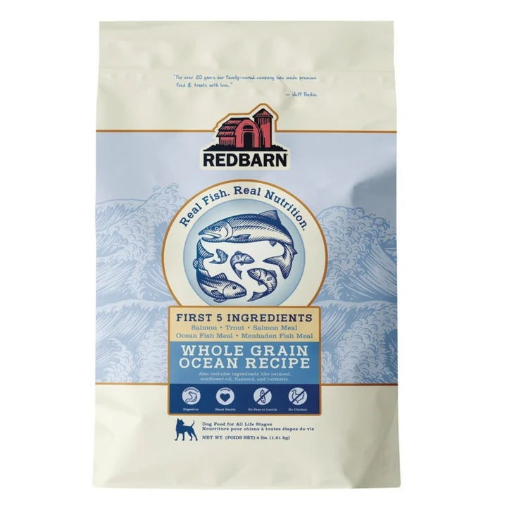 Redbarn Pet Products Whole Grain Ocean Recipe Dog Food 4lb. (Pack of 2)