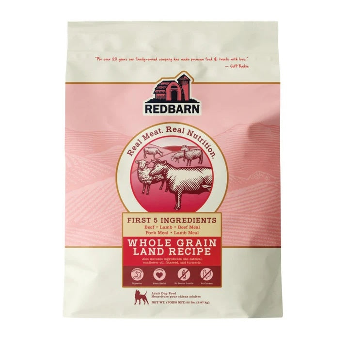 Redbarn Pet Products Whole Grain Land Recipe Dog Food 22lb.