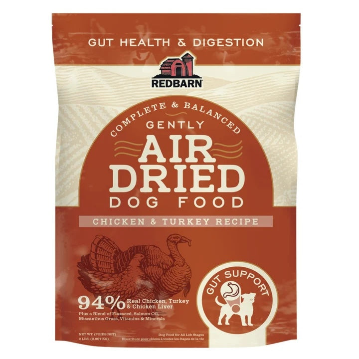 Redbarn Air Dried Gut Support Dog Food Chicken & Turkey 2lb