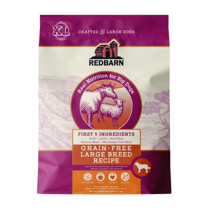 Redbarn Grain Free Large Breed Dry Dog Food Beef and Lamb 28lb