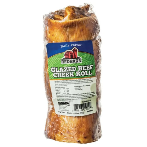 Redbarn Glazed Bully Beef Cheek Roll Dog Treat Small/Medium 25ct