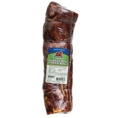 Redbarn Glazed Bully Beef Cheek Roll Dog Treat Large 12ct