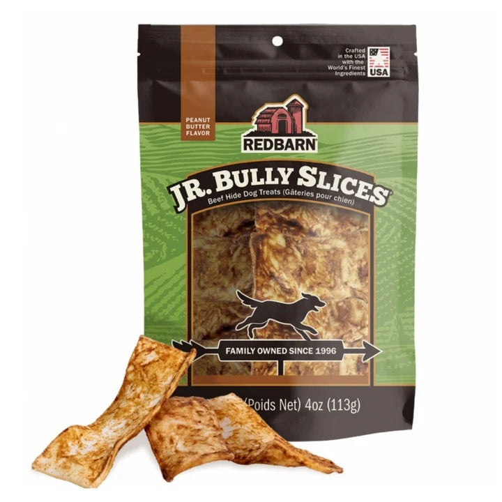 Redbarn Jr. Bully Slices Dog Treats Peanut Butter 4oz (Pack of 2)