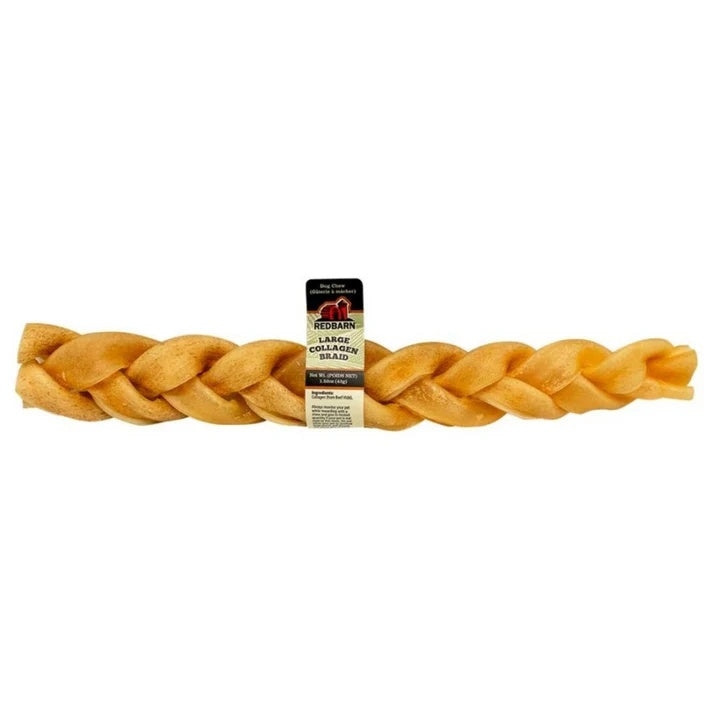 Redbarn Collagen Braid Dog Chew 12in (Pack of 2)