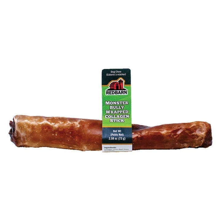 Redbarn Monster Bully Wrapped Collagen Stick Dog Treat 15ct