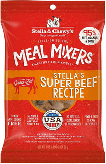 Stella And Chewys Dog Freeze-Dried Meal Mixer Stellas Beef 1oz. (Case Of 8) (Pack of 2)