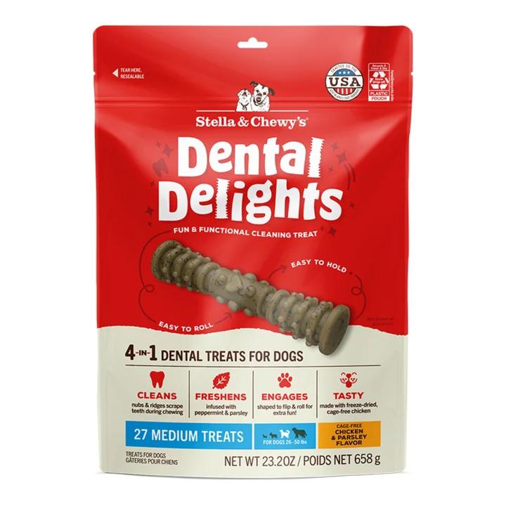 Stella & Chewy's Dog Dental Delights Medium 27 Pack (Pack of 2)