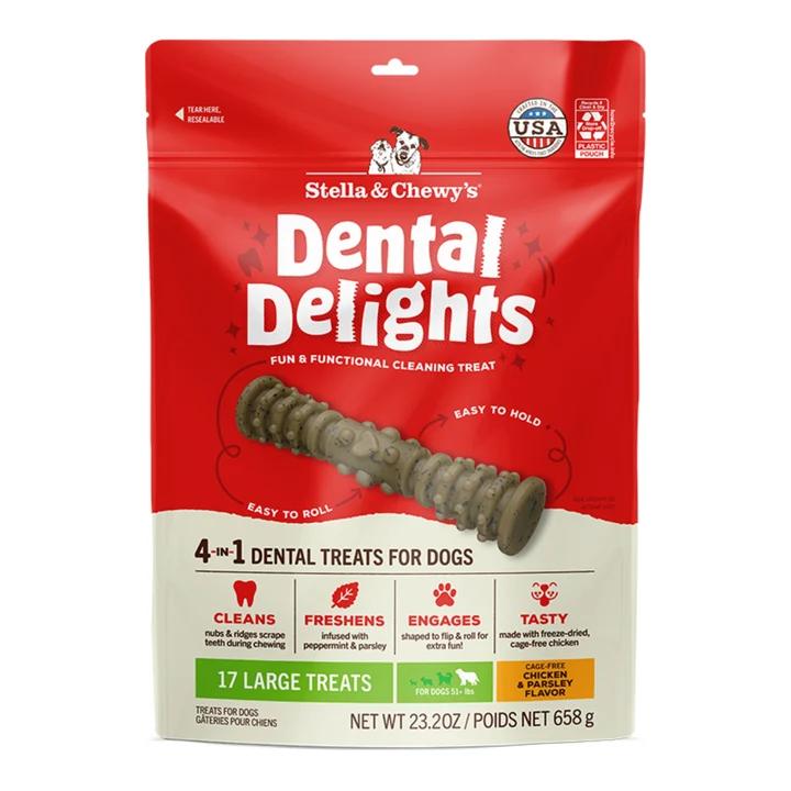 Stella & Chewy's Dog Dental Delights Large 17 Pack (Pack of 2)