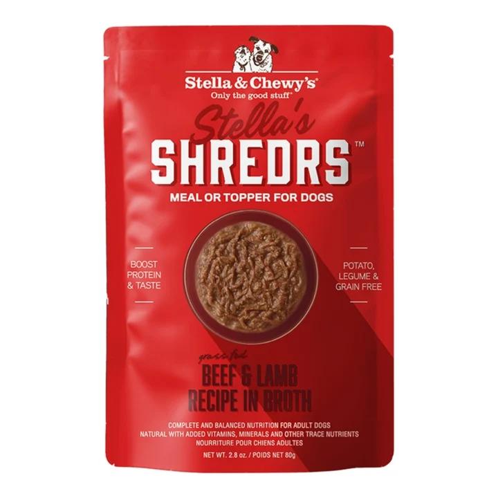 Stella & Chewys Dog Stella's Shredrs Beef & Lamb Recipe In Broth 2.8oz. (Case of 24)