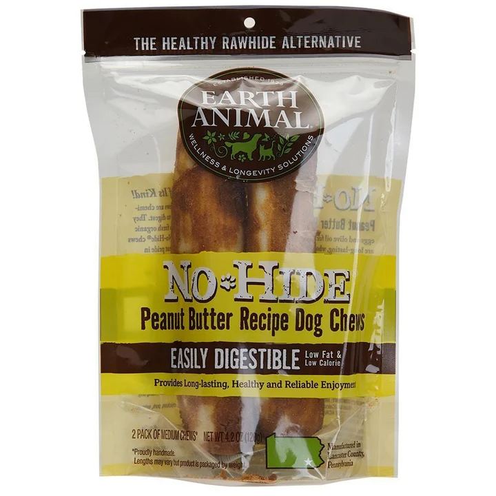 Earth Animal No-Hide Peanut Butter 11" 2Pack (Pack of 2)