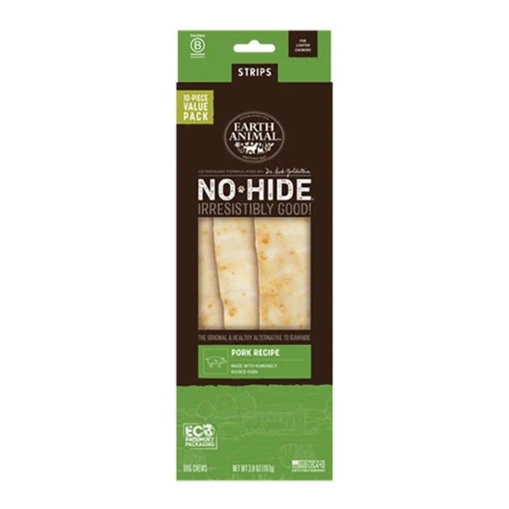 Earth Animal Dog No - Hide Original Collection Pork Strips Value Pack - 10 Pack (Pack of 2)