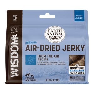 Earth Animal Dog Wisdom Air-Dried Jerky From The Air 4 oz. (Pack of 2)
