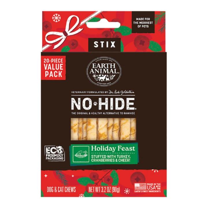 Earth Animal Dog No - Hide Seasonal Collection Holiday Feast - 20 Pack (Pack of 2)