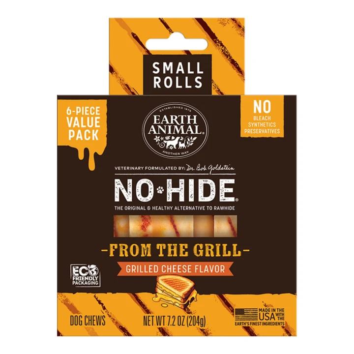 Earth Animal Dog No - Hide From The Grill Grilled Cheese Rolls Small Value Pack - 6 Pack (Pack of 2)