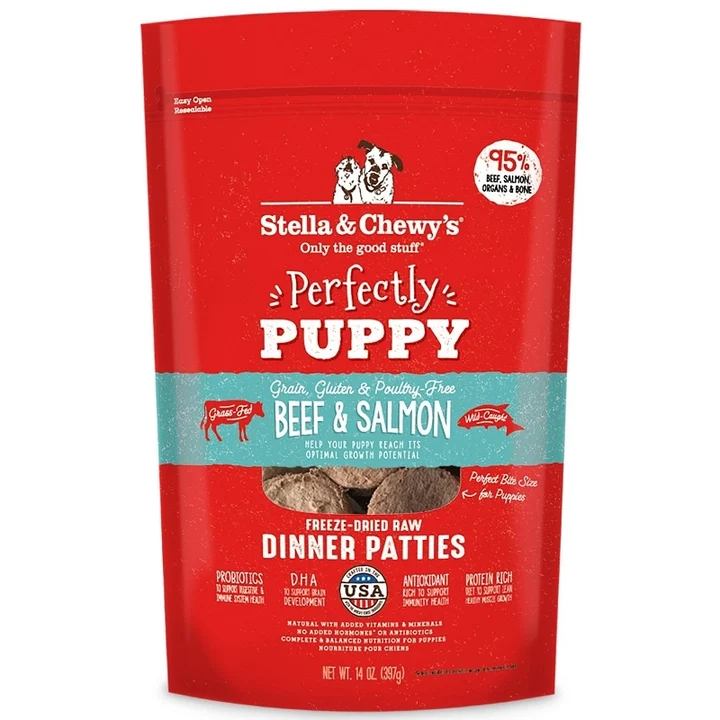 Stella and Chewys Dog Freeze Dried Puppy Beef Salmon 5.5 oz. (Pack of 2)