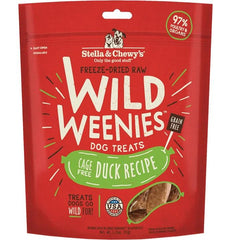 Stella And Chewys Dog Freeze Dried Weenie Duck 3.25 oz. (Pack of 2)