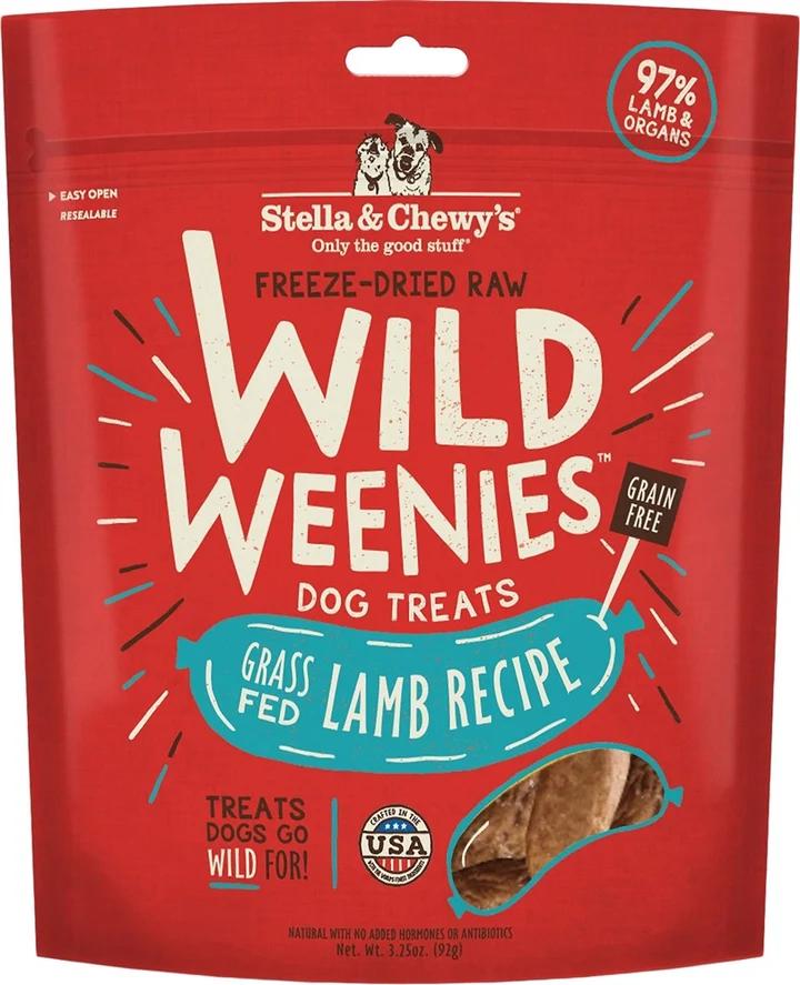 Stella And Chewys Dog Freeze Dried Weenie Lamb 3.25 oz. (Pack of 2)