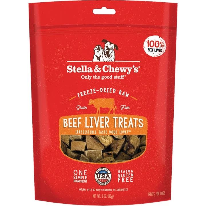Stella And Chewys Dog Freeze-Dried Treat Beef Liver 3oz. (Pack of 2)