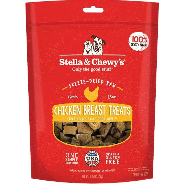 Stella And Chewys Dog Freeze-Dried Treat Chicken Breast 2.75oz. (Pack of 2)
