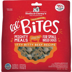Stella And Chewys Dog Freeze-Dried Lil Bites Itty Bitty Beef 7 oz. (Pack of 2)