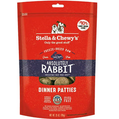Stella And Chewys Dog Freeze-Dried Dinner Patties Rabbit 25 oz.