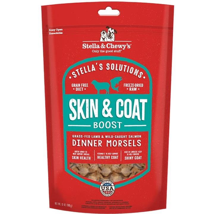 Stella and Chewys Dog Solutions Skin and Coat Boost Lamb and Salmon 13 Oz (Pack of 2)