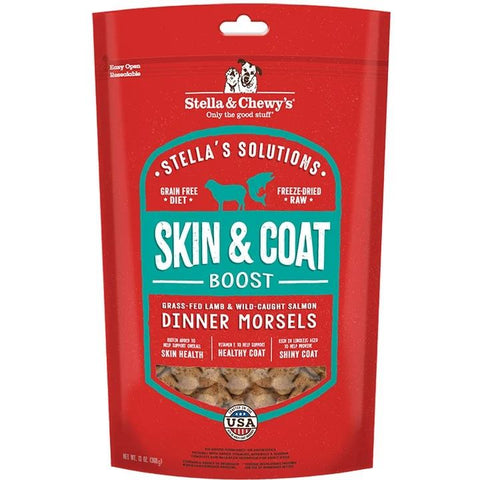 Stella and Chewys Dog Solutions Skin and Coat Boost Lamb and Salmon 13 Oz (Pack of 2)