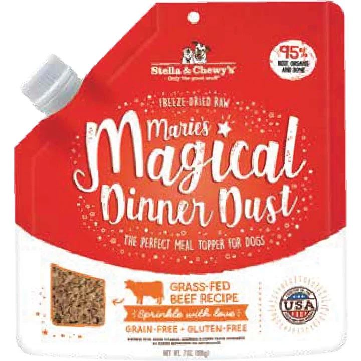 Stella And Chewys Dog Freeze-Dried Maries Magical Dinner Dust Beef 7oz. (Pack of 2)