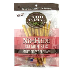 Earth Animal No Hide Salmon Chews Dog Treats; 10 Pack (Pack of 2)