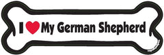 I Love My German Shepherd - Bone Magnet