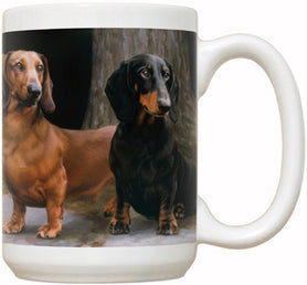 DACHSHUND ON PATH - FIDDLER'S ELBOW MUG