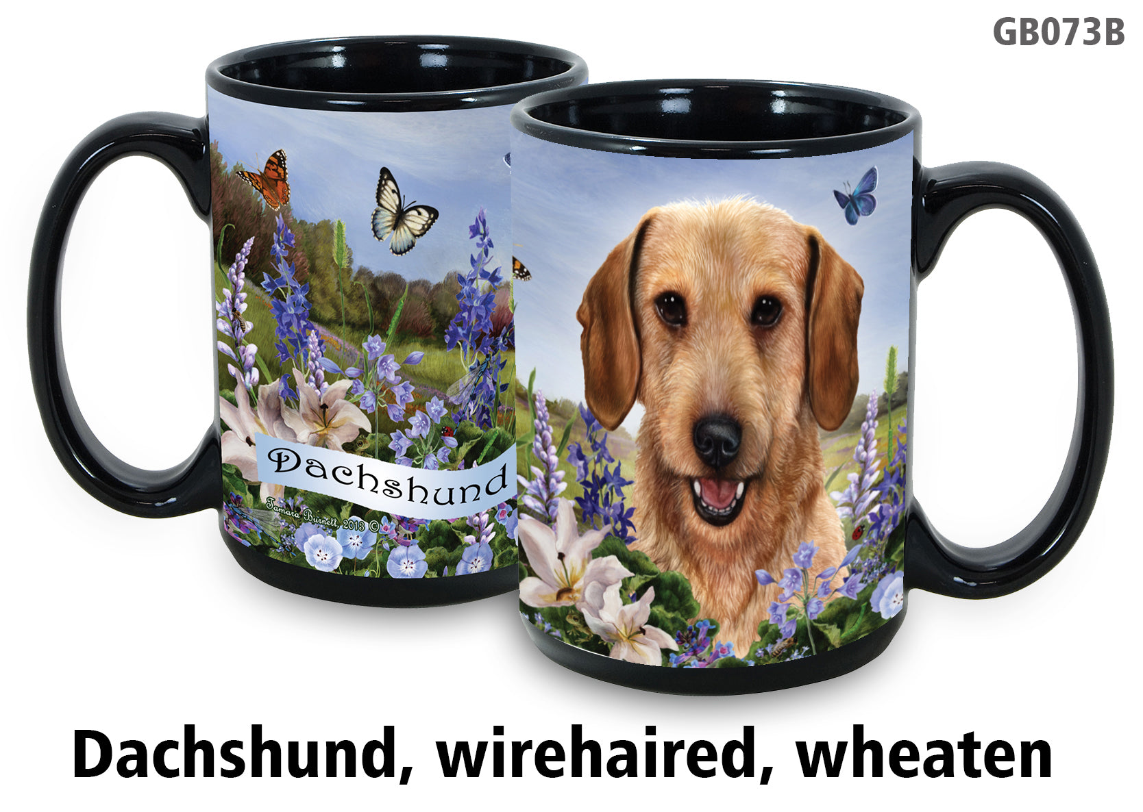 Dachshund Wirehaired Wheaton - Garden Party Fun Mug 15 oz