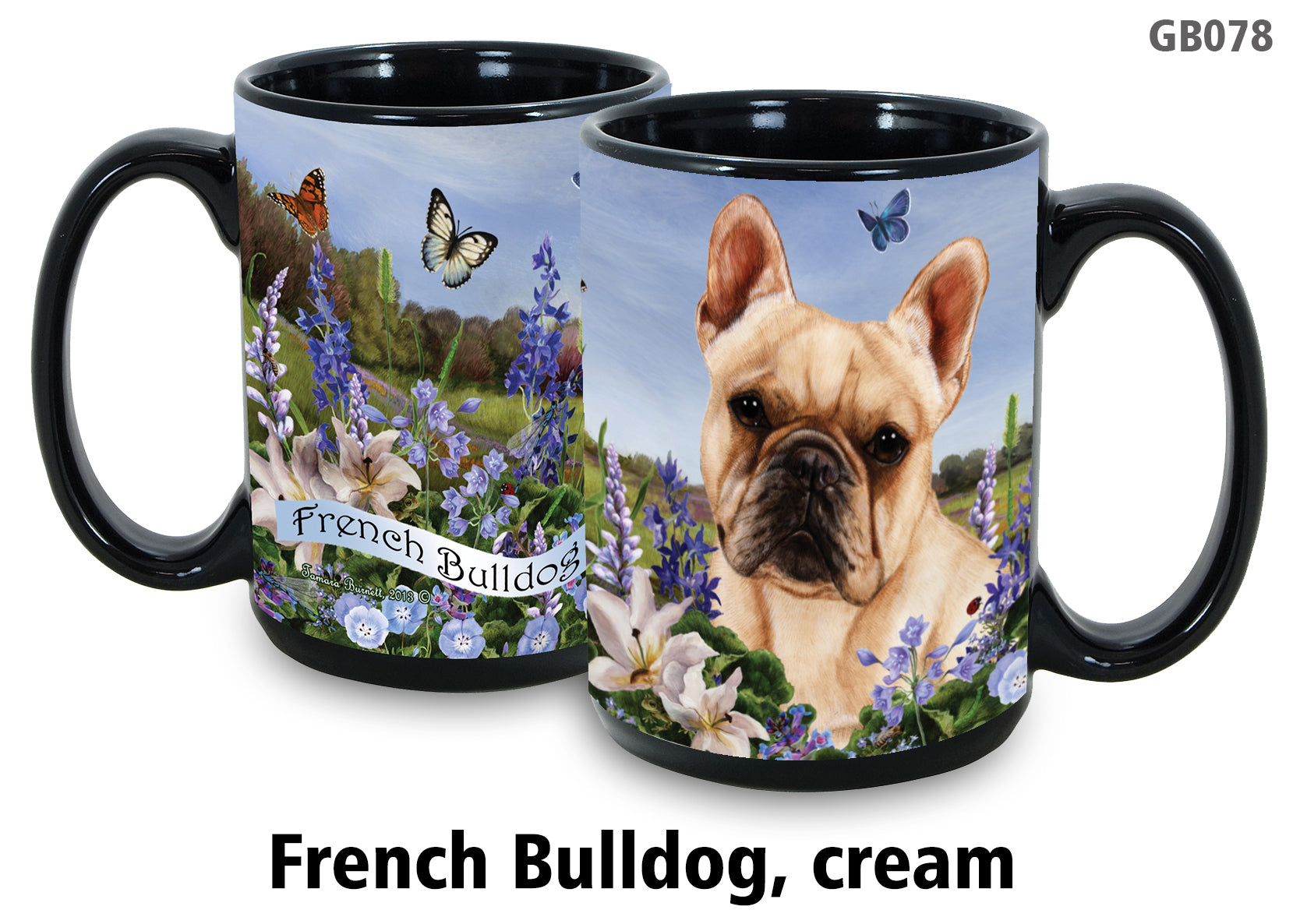 French Bulldog Cream - Garden Party Fun Mug 15 oz