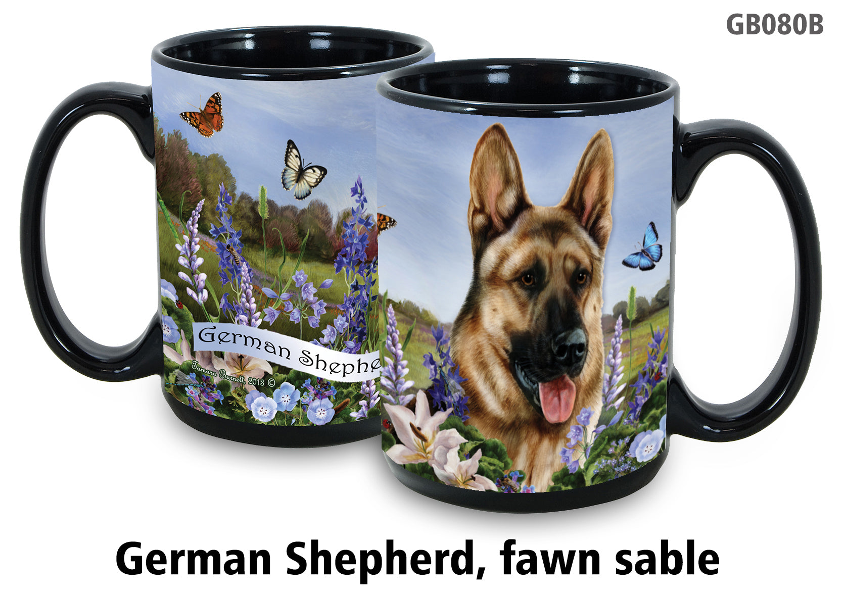 German Shepherd Red Sable - Garden Party Fun Mug 15 oz