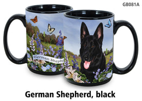 German Shepherd Black - Garden Party Fun Mug 15 oz