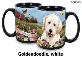 Goldendoodle White - Garden Party Fun Mug 15 oz