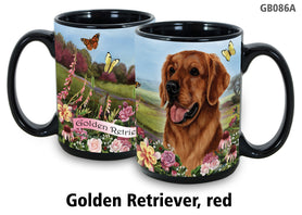 Golden Retriever Red - Garden Party Fun Mug 15 oz