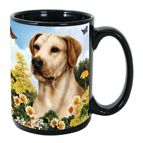 Labrador Retriever American Yellow - Garden Party Fun Mug 15 oz