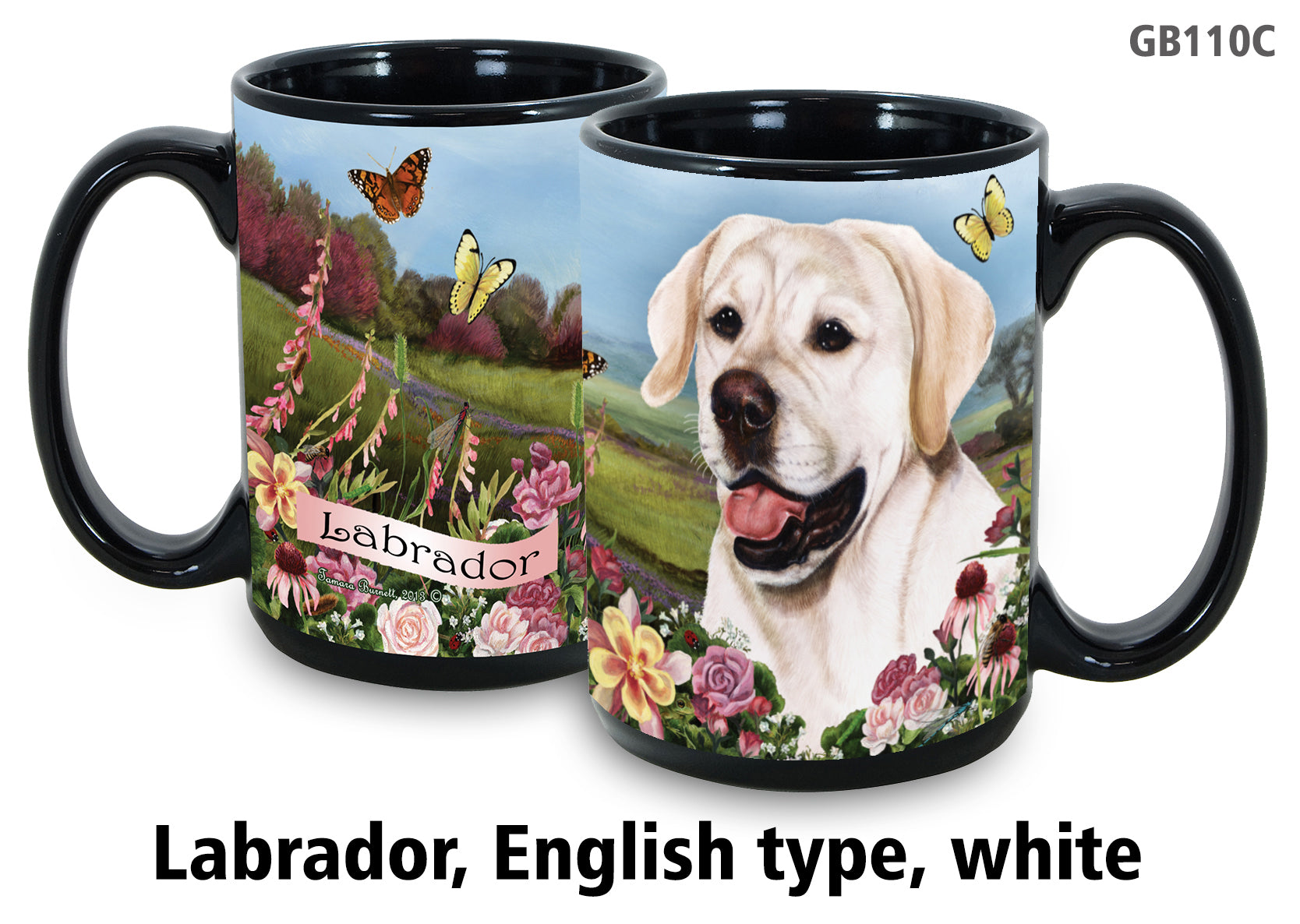 Labrador Retriever English White - Garden Party Fun Mug 15 oz