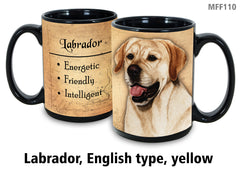 Labrador Retriever English Yellow - Garden Party Fun Mug 15 oz