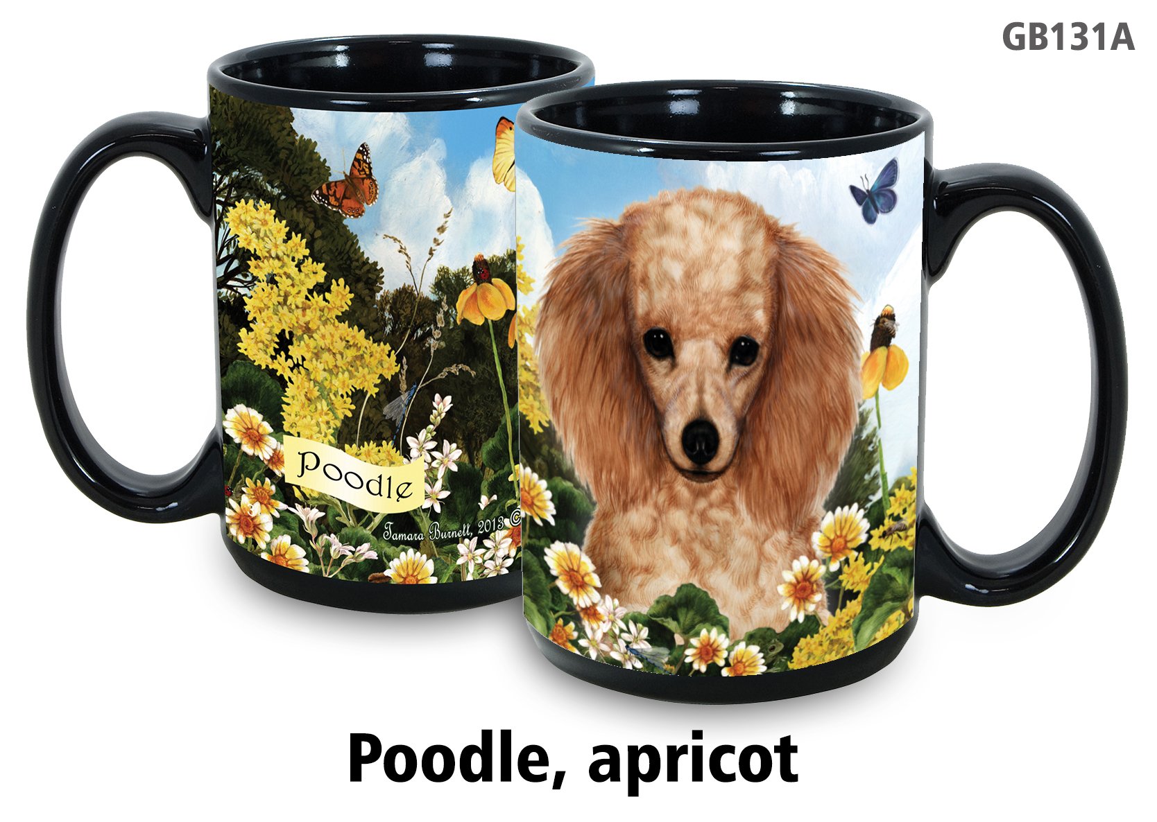 Poodle Apricot - Garden Party Fun Mug 15 oz