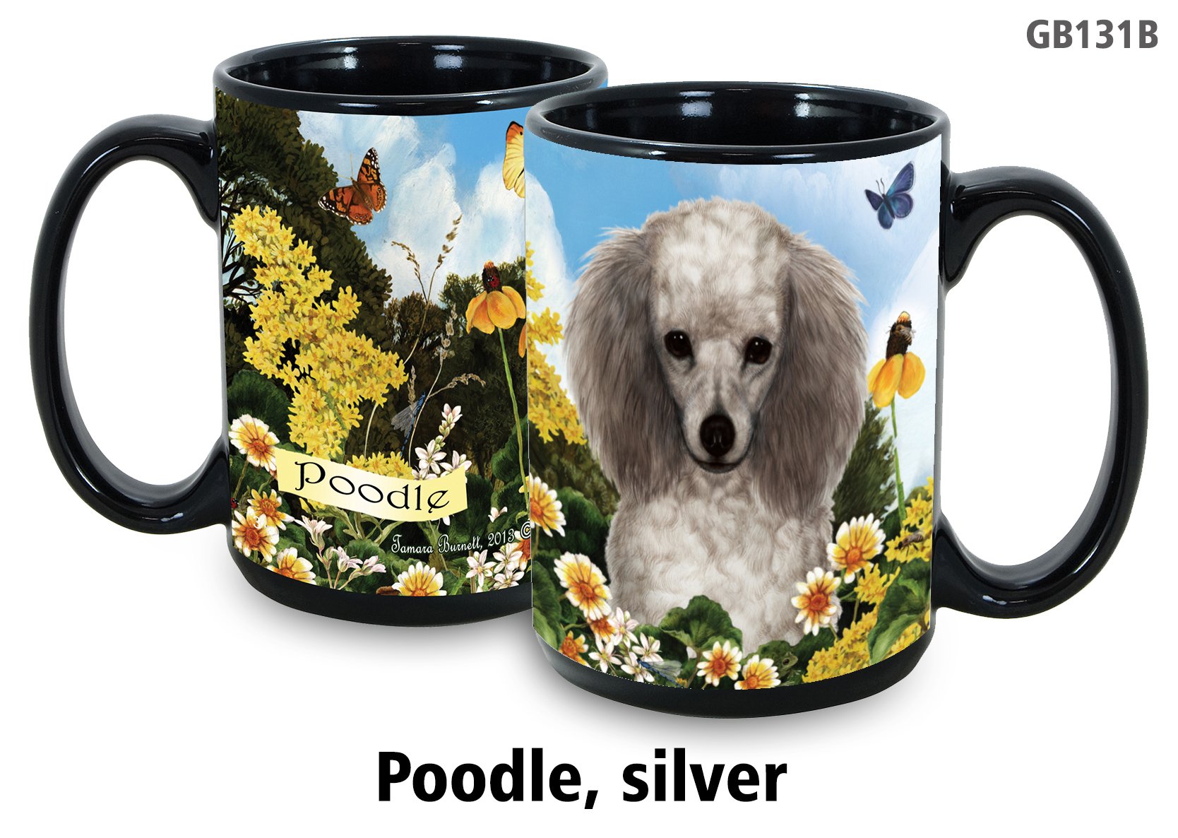 Poodle Silver - Garden Party Fun Mug 15 oz