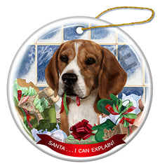 Beagle - Santa I Can Explain Ornament
