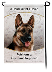 German Shepherd Fawn Sable A House Is Not A Home - Garden Flag